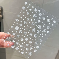 Белый размер снежинки 073 Плагин -непосредственно наклейка