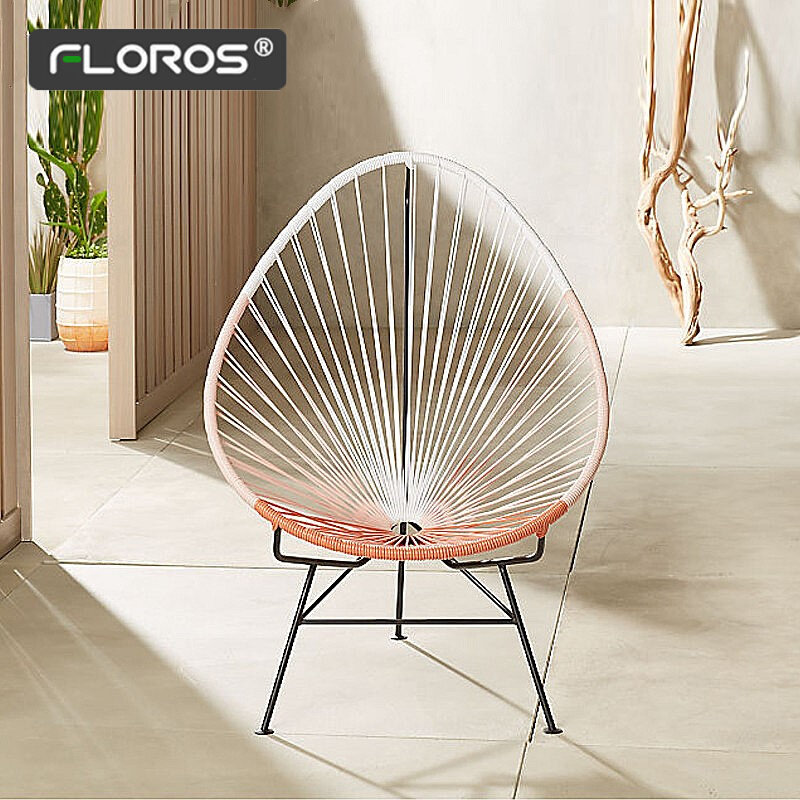 Balcony small sofa coffee table three-piece combination net red sunshine courtyard lazy garden leisure outdoor rattan chair