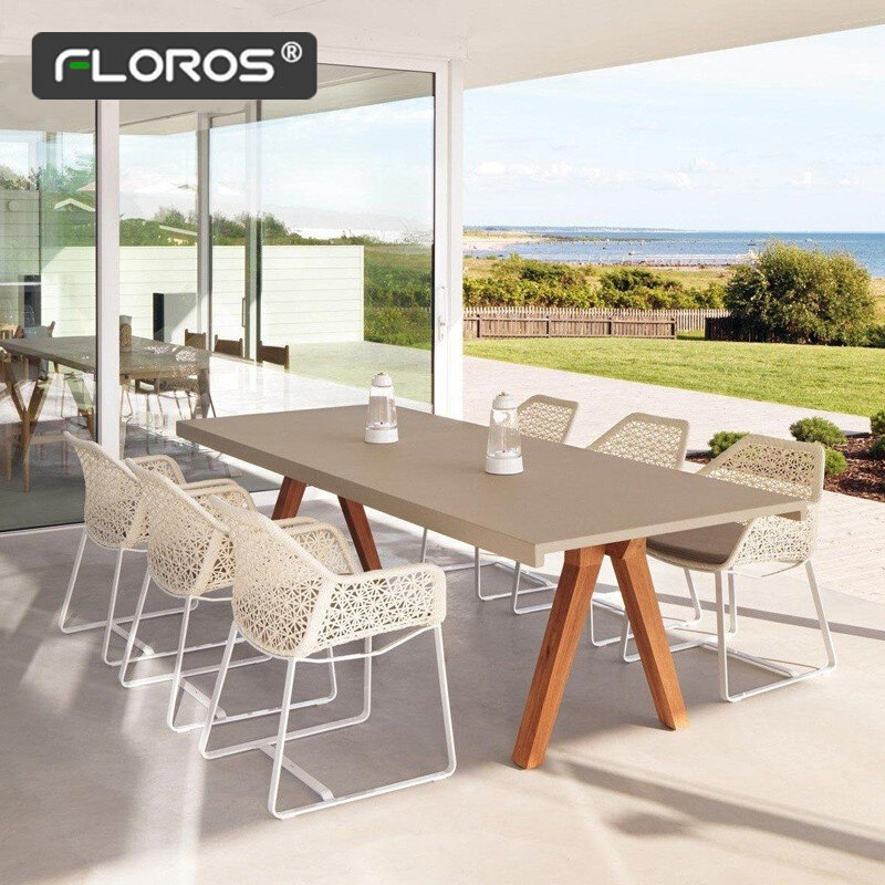 Outdoor table and chairs courtyard patio garden rattan chair small coffee table combination hotel leisure balcony rattan chair three-piece set