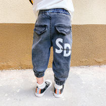 (20% off for 1 piece)Boys jeans spring and autumn childrens Western-style pants leggings Korean spring big boy boys