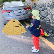 Boy jacket Spring and autumn blouses children Han version Spring new clip-shirt foreign air child clothing