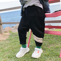 Boys casual pants spring and autumn childrens trend pants Korean version of spring pants Foreign style sweatpants
