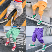 Boys summer pants thin childrens shorts Childrens clothing Korean casual three-point pants Western summer clothes