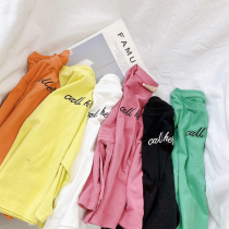 Childrens pure cotton long-sleeved t-shirt trendy mens spring 2021 new western-style top baby Korean spring and autumn bottoming shirt