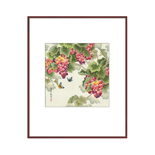 Cross -STITCH 2023 Новая линия вышитая фруктовая винограда маленькие части гостиной спальня простая современная ветряная вышивка