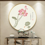 Cross -STITCH 2022 Новая линейная вышивка лотос гостиная крыльца маленькие части ручной работы, растительный цветок китайский стиль висящая живопись