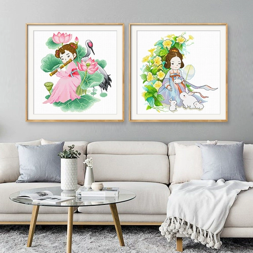 Cross Stitch 2025 Новые маленькие кусочки вход в гостиную в ручной вышивке