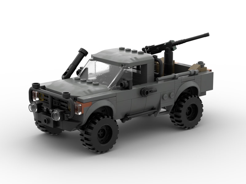 Moc-105134 Special Operations Forces Technical Vehicle Truck Model Suitable for Assembling Building Block Toys for Men