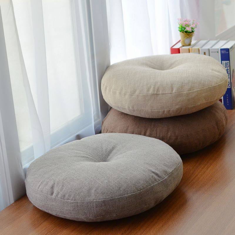 Japanese room cotton linen futon seat mat yoga meditation bay window yangtai floor tatami cushion office chair cushion
