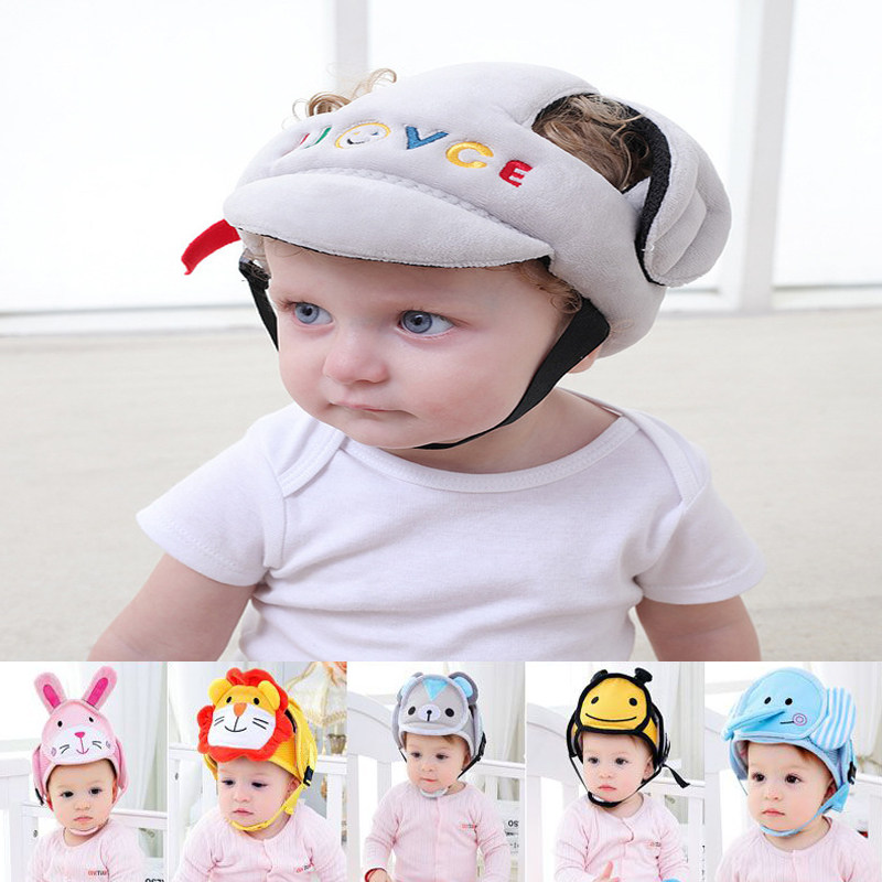 Baby anti-fall head protection cap infant learning step protection Anti-crash hat anti-fall hat summer safety helmet hat