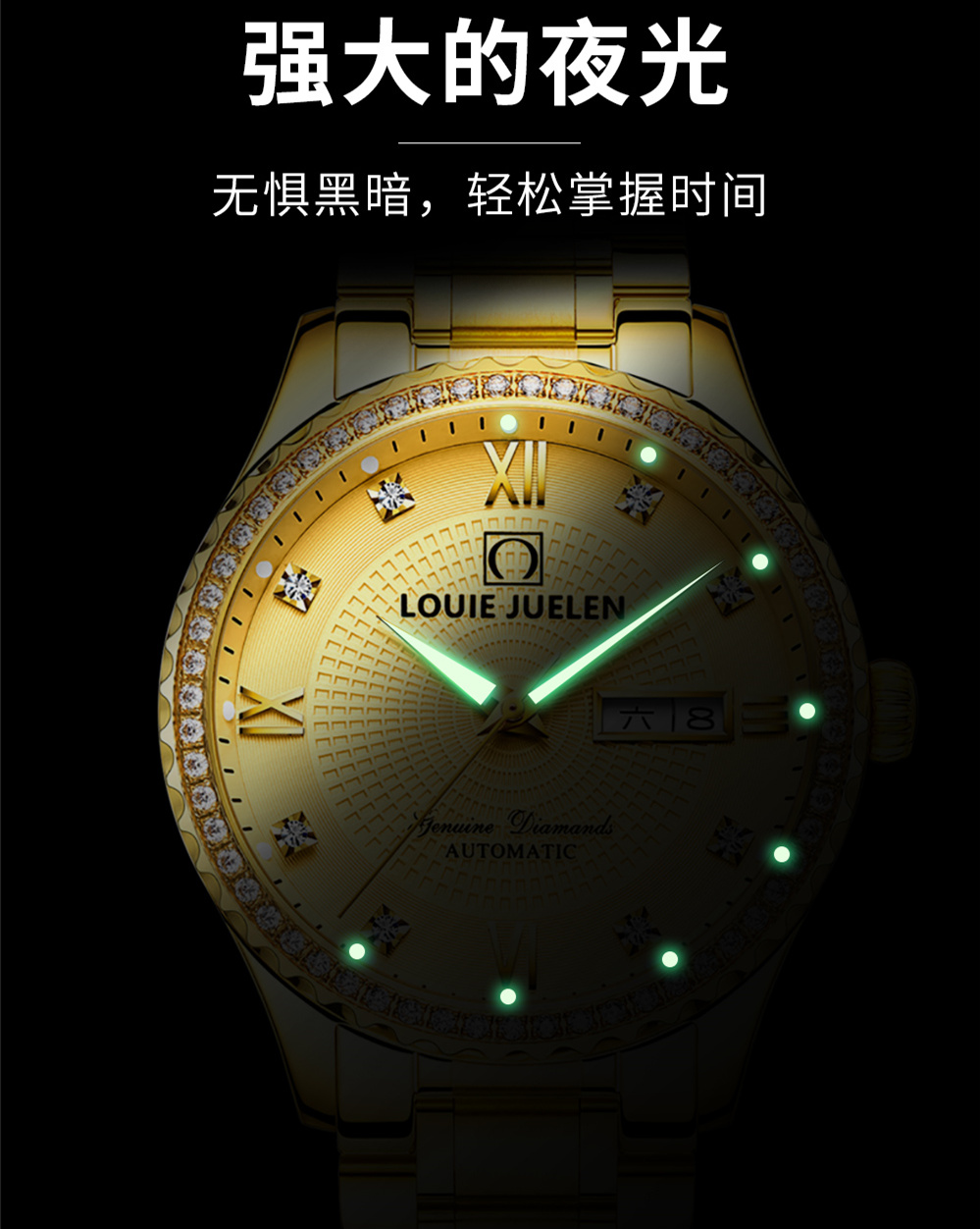 Bracelet montre pour homme LOUIEJUELEN     - Ref 3270994 Image 2