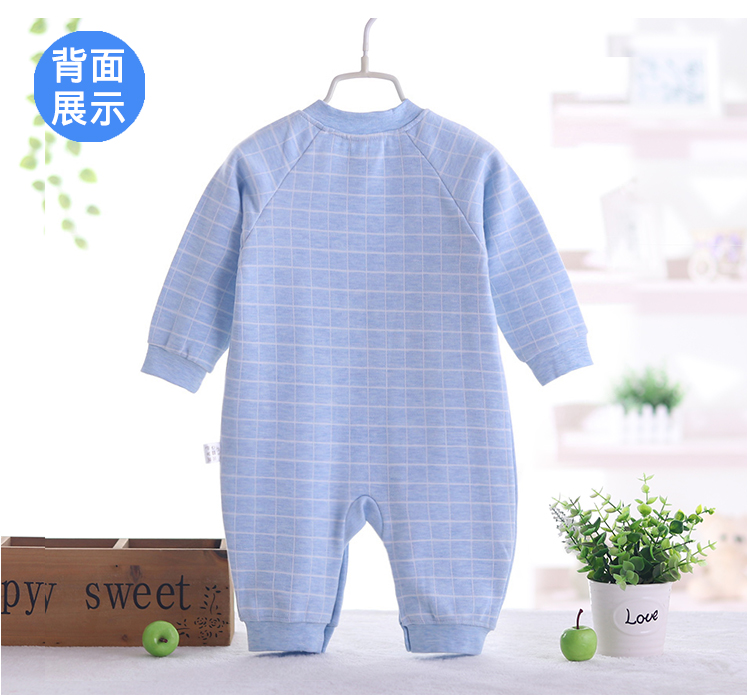 Quần áo trẻ em quần áo mùa thu và quần áo sơ sinh cotton cho bé Bộ đồ ngủ dài tay leo núi quần áo 0-1-3-12 tháng bộ áo liền quần dài tay cao cấp cho bé sơ sinh