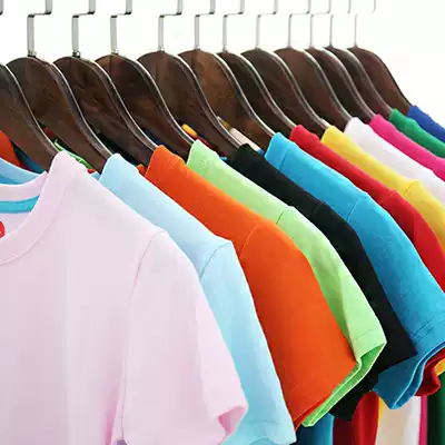 Class clothes custom T-shirt cotton round neck culture shirt short sleeve printed diy clothes advertising shirt hand-painted blank t-shirt