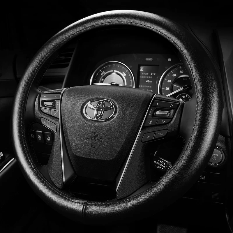 Подходящий чехол на руль из кожи для Toyota Land Cruiser Overbearing Alpha Senna Wilfa Crown Reizhi