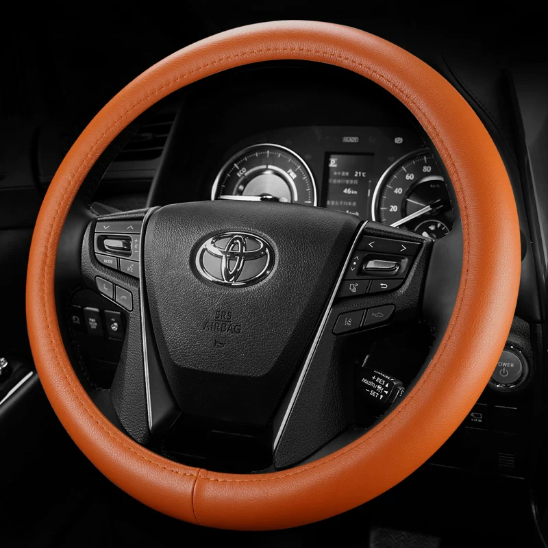 Подходящий чехол на руль из кожи для Toyota Land Cruiser Overbearing Alpha Senna Wilfa Crown Reizhi