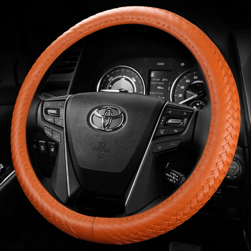Подходящий чехол на руль из кожи для Toyota Land Cruiser Overbearing Alpha Senna Wilfa Crown Reizhi