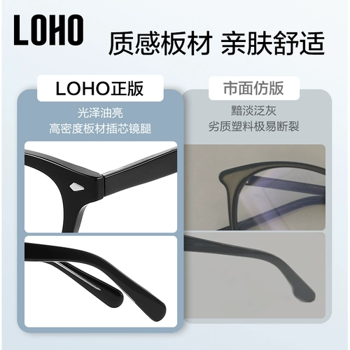 LOHO ретро японские маленькие очки в круглой оправе для женщин со степенью близорукости с линзами Zeiss, оправа с защитой от синего света, без макияжа глаз