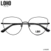 Kính LOHO khung kính cận thị nữ kính mắt mèo cá tính retro khung kim loại full khung kính cận thị kính LHA005 - Kính khung