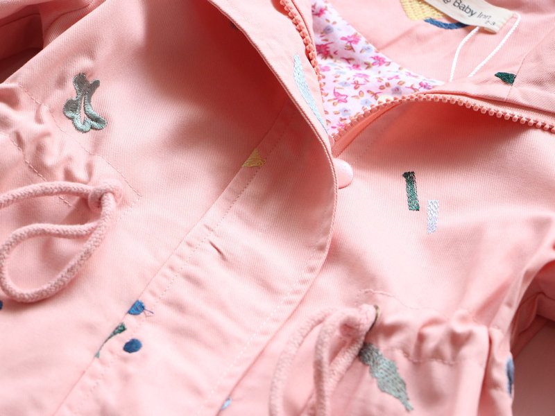 Áo khoác cotton dày cho bé gái cộng với áo gió nữ 2018 mùa thu mới phiên bản hàn quốc mùa xuân và áo khoác cotton nhỏ áo khoác jean mềm chống nắng cho bé