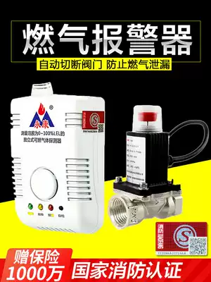 Yongkang brand gas alarm automatic shut-off valve detector gas pipeline gas alarm solenoid valve