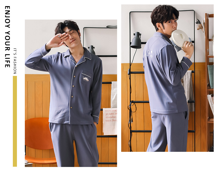 2 bộ đồ ngủ đôi nữ giá xuân hè thu đông cotton dài tay đồ ngủ nam phù hợp với đồ ngọt ngào và đáng yêu thời trang công sở