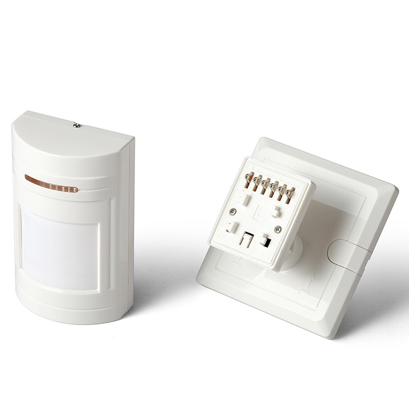 Wall-mounted wired infrared detector Three-forensic wide angle intelligent monitor human body mobile detection anti-theft sensor