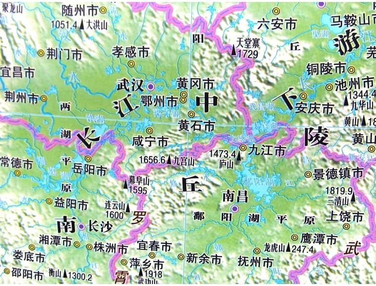 湖南省地形地势特征,湖南地势什么高什么低,湖南省的地貌_大山谷图库