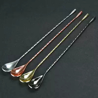 Bar water drop spoon teardrop bar spoon wine drop type thin thread long bar spoon bar spoon mixing bar spoon