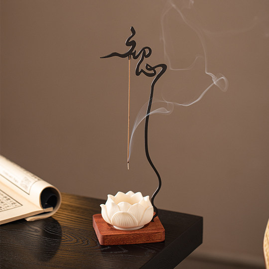 Zen original intention upside down thread incense burner ornaments for home interior