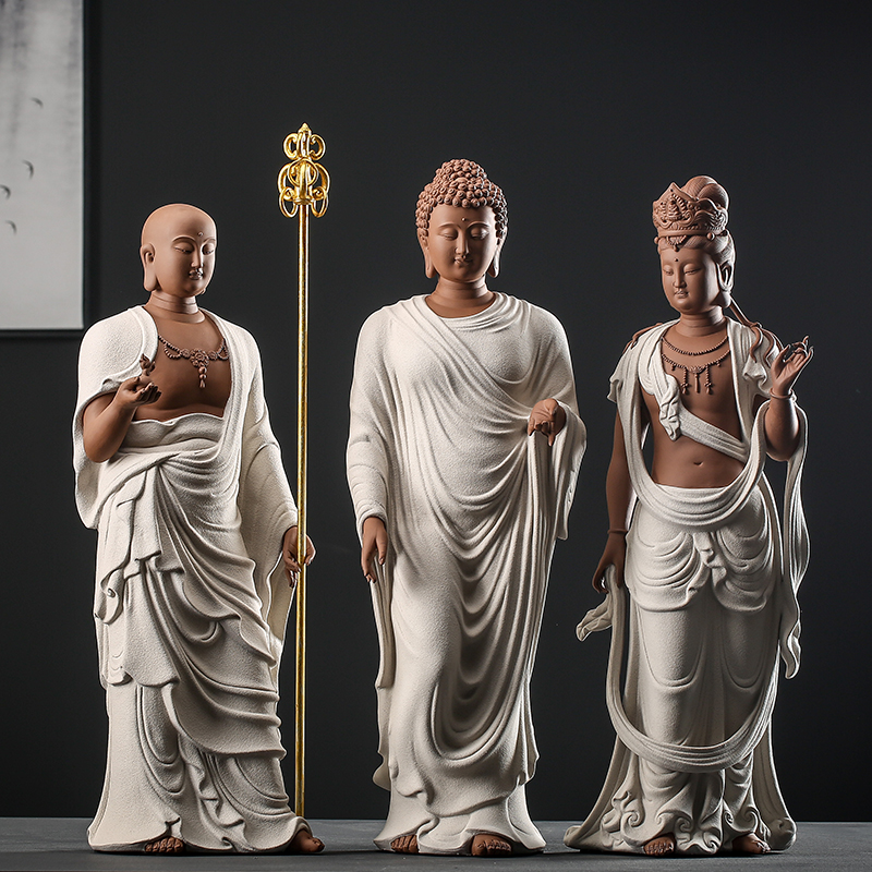 Master Zeng Guoqing came to see Shiyin Bodhi Tibetan Buddha statue decoration and collection of craft gifts