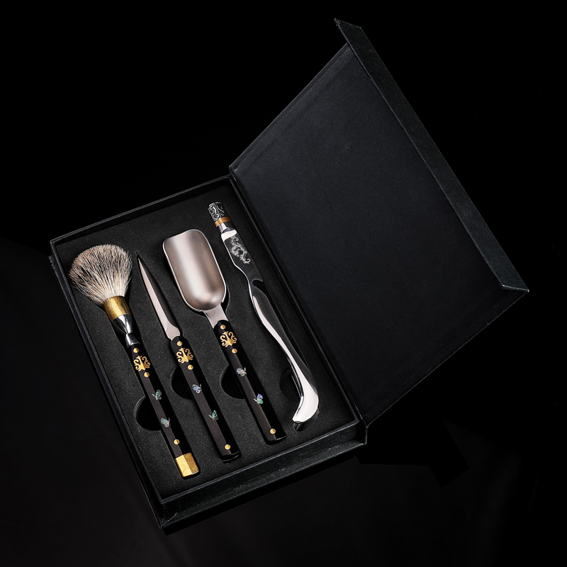 Damascus Steel Tea Road Six Gentleman Kung Fu Tea Accessories Zero Fit Large All Home Tea Brush Tea Clip Tea Needle Tea Clip