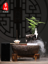 Flowing water pendulum Zen-style home-style desktop decoration of creative fake mountain fountain feng Shui recruitment chamber fish tank pendulum