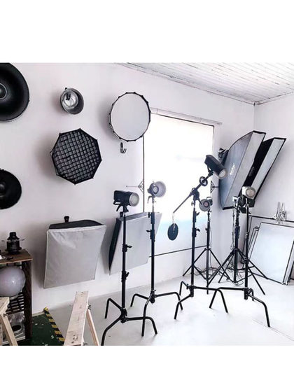 Photography Background Paper Display Storage Rack Tripod Light Stand Background Cloth Wall Hanging Rack Photo Props Accessories