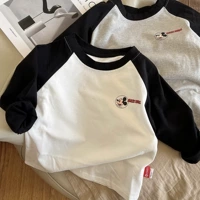 Детский осенний весенний приятный телу лонгслив подходит для мужчин и женщин