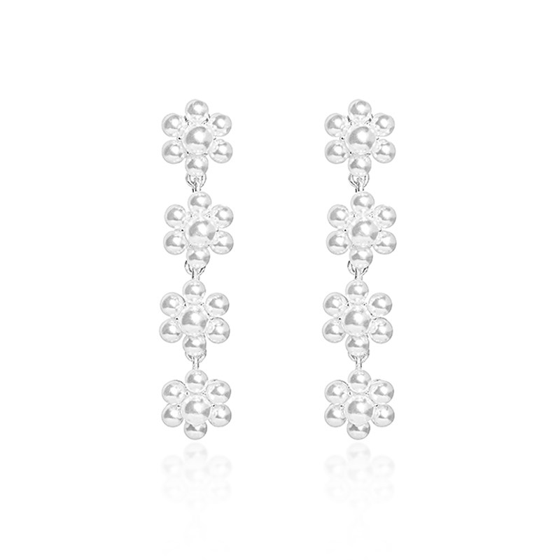 EVESENSE high-end sense of pearl small wreath earrings long version to modify the face temperament niche design new earrings - Taobao