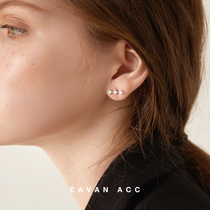 EAVAN ACC Rheinland high quality three zircon simple frigid wind ins wild basic earrings
