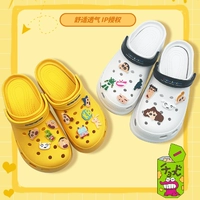 Watsons, мелки, тапочки в стиле Crocs, мультяшная пряжка для обуви, съемная японская пляжная обувь