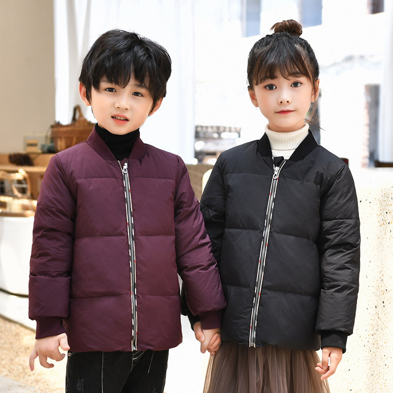 Children's down clothes light and thin warm children Down Neri Men's and women's children's autumn and winter coats Fat Tong students School Uniform