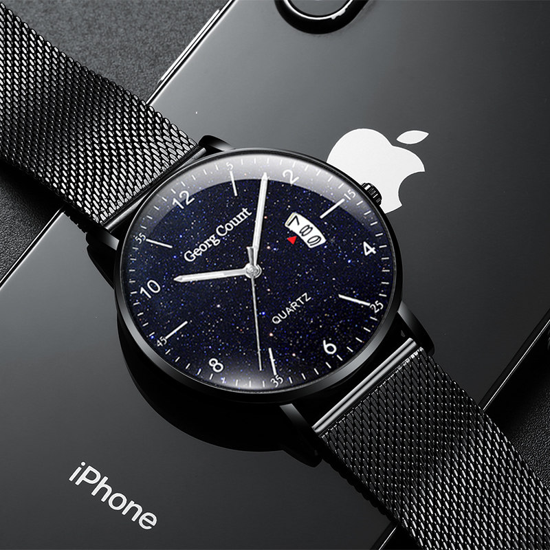 Brief New Concept Ultra Slim Star Airtide High School Junior High School Student Watches Men Fully Automatic Machinery Waterproof Men Watches