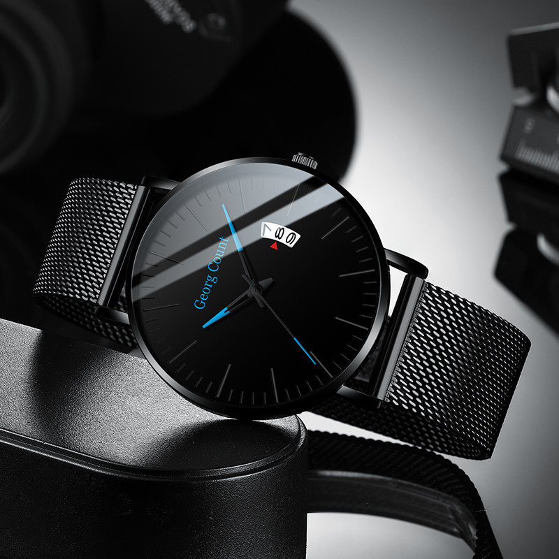 Valentine's Day gift watches male student trends waterproof new machinery Korean version casual men's high school Top  brands