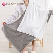 Jielia bath towel cotton adult men and women soft absorbent household baby cute wrap thick towel