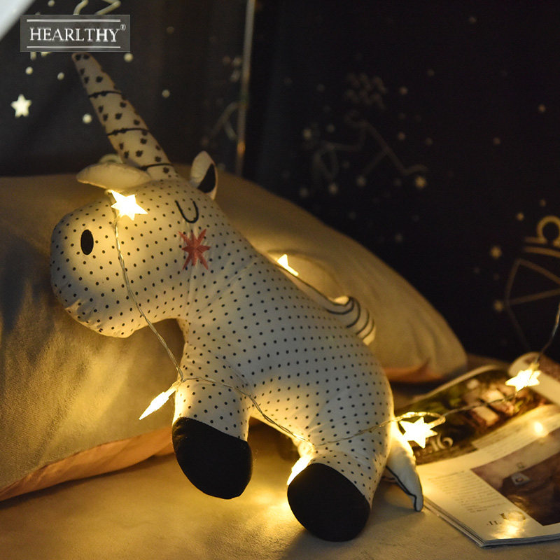 Hearlthy Bed Curtain Accessories Star Lights Rental Room Decorate Student Dormitory