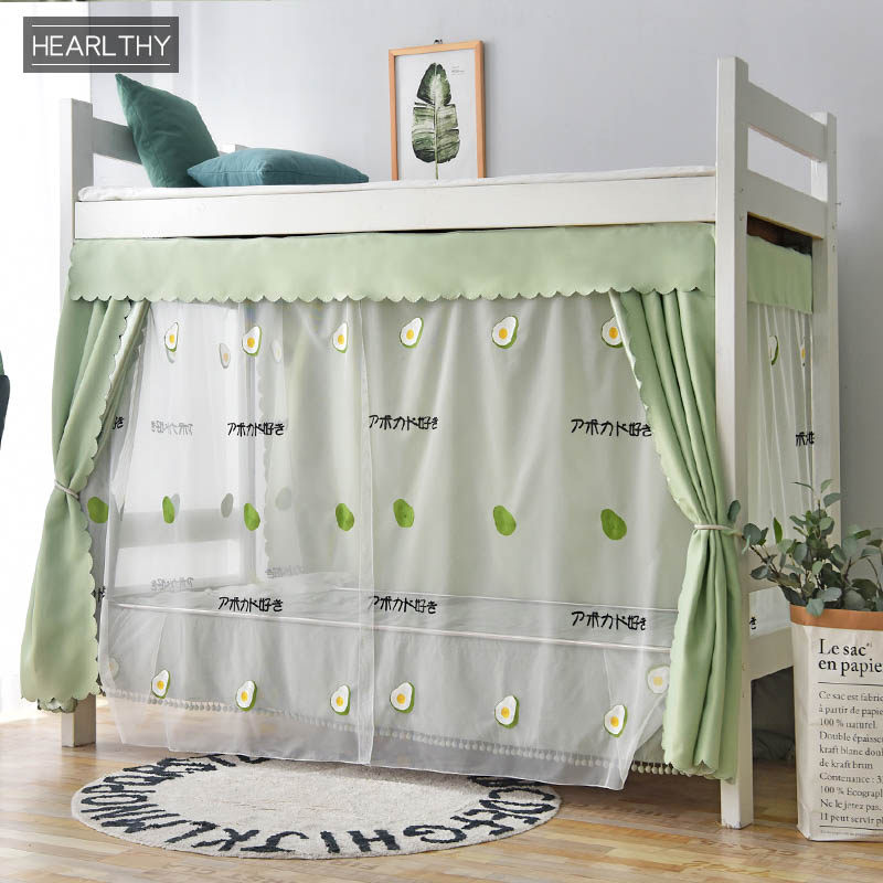 Dorm bed blinds bungalow bungalow bungalow sunscreen Dorm Dorm Dorm Room Bull Oil Fruit Girl Cute