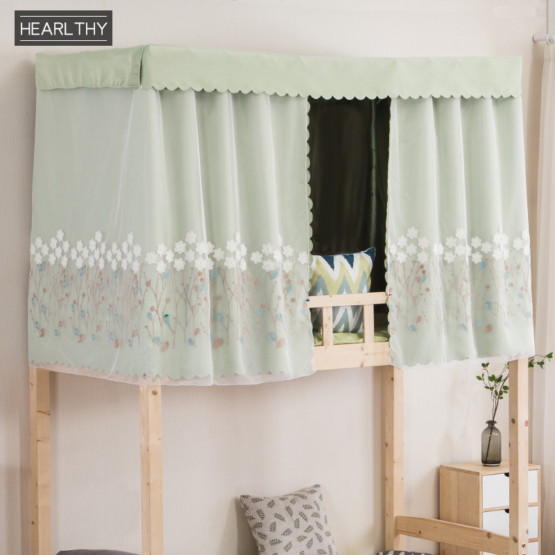 Dorm room bed blinds bunk beds for college students Dormitory Shade single beds Bed Curtain Breathable Mosquito Net Bed Mantle Yarn princess