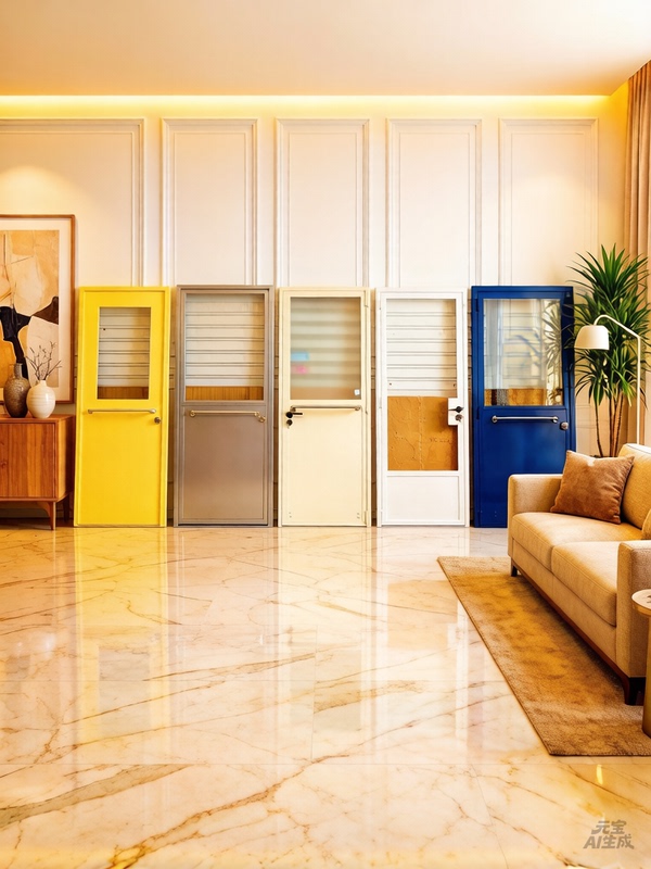 Industrial Style Indoor Iron Double Door, Nordic Creative Tempered Glass Door, Changhong Glass Door, Cabinet Door, Flat Opening Door