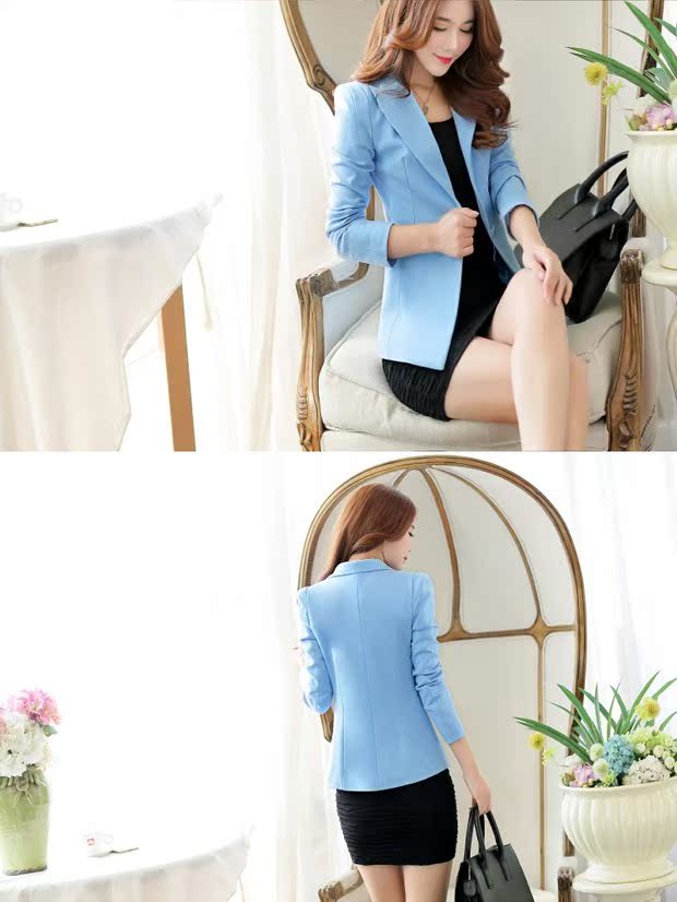 Bộ đồ nhỏ nữ 2018 xuân mới phiên bản Hàn Quốc của bộ đồ mỏng thon nhỏ phù hợp với size lớn tay dài ngắn mùa xuân và áo khoác mùa thu thời trang công sở nữ