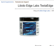 Spot USA Libido Edge Labs-Mens Testosterone Cream boosts male hormone to improve sexual function