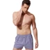 Quần lót nam pyjama tự nhiên dành cho nam giới mùa hè cotton tinh khiết lỏng mỏng kẻ sọc mặc nhà quần lót thoáng khí Quần mũi tên TQ013 - Quần tây Quần tây