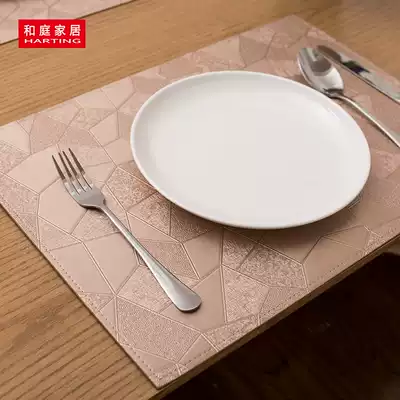 Clearance and Ting European-style placemats, leather, luxury Chinese household table mat, waterproof, oil-proof and heat-insulating Western mat cloth