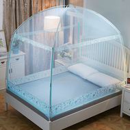 Mới yurt lưới muỗi ba mở cửa 1,2 m ký túc xá dây kéo 1.5m1.8m giường đôi nhà đơn giản 2.2 m
